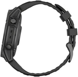 Garmin fenix E Smartwatch - 47mm AMOLED Slate Gray Steel with Black Silicone Band