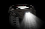 Garmin fenix 8 Smartwatch - 47mm Solar Sapphire Carbon Gray DLC Titanium with Black/Pebble Gray Silicone