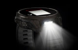 Garmin fenix 8 Smartwatch - 47mm Solar Sapphire Carbon Gray DLC Titanium with Black/Pebble Gray Silicone