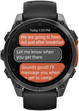 Garmin fenix 8 Smartwatch - 47mm AMOLED Slate Gray with Black Silicone Band