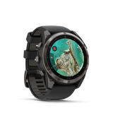 Garmin fenix 8, 51 mm, MicroLED, Sapphire, Carbon Gray DLC Titanium with Black/Pebble Gray Silicone Band