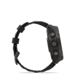 Garmin fenix 8, 51 mm, MicroLED, Sapphire, Carbon Gray DLC Titanium with Black/Pebble Gray Silicone Band