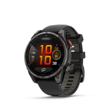 Garmin fēnix 8 Pro – 47 mm, AMOLED, Sapphire, Carbon Gray DLC Titanium with Black/Pebble Gray Silicone Band