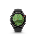 Garmin fēnix 8 Pro – 47 mm, AMOLED, Sapphire, Carbon Gray DLC Titanium with Black/Pebble Gray Silicone Band