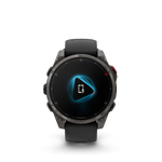Garmin fēnix 8 Pro – 47 mm, AMOLED, Sapphire, Carbon Gray DLC Titanium with Black/Pebble Gray Silicone Band