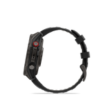 Garmin fēnix 8 Pro – 47 mm, AMOLED, Sapphire, Carbon Gray DLC Titanium with Black/Pebble Gray Silicone Band