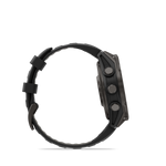Garmin fēnix 8 Pro – 47 mm, AMOLED, Sapphire, Carbon Gray DLC Titanium with Black/Pebble Gray Silicone Band