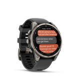 Garmin fēnix 8 Pro – 47 mm, AMOLED, Sapphire, Titanium with Graphite/Black Silicone Band
