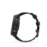 Garmin fēnix 8 Pro – 51 mm, AMOLED, Sapphire, Carbon Gray DLC Titanium with Black/Pebble Gray Silicone Band