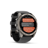 Garmin fēnix 8 Pro – 51 mm, AMOLED, Sapphire, Titanium with Graphite/Black Silicone Band
