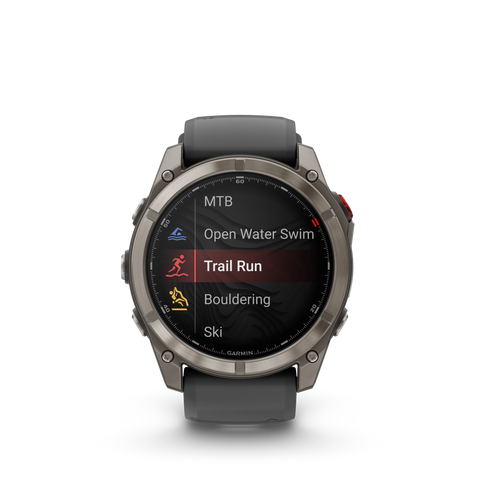 Garmin fēnix 8 Pro – 51 mm, AMOLED, Sapphire, Titanium with Graphite/Black Silicone Band