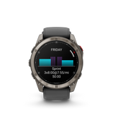 Garmin fēnix 8 Pro – 51 mm, AMOLED, Sapphire, Titanium with Graphite/Black Silicone Band