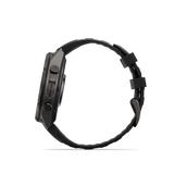 Garmin fenix 9 Pro – inReach, 47 mm Carbon Gray DLC Titanium with Black/Pebble Gray Silicone Band