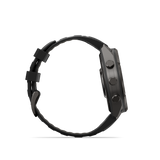 Garmin fenix 9 Pro – inReach, 47 mm Carbon Gray DLC Titanium with Black/Pebble Gray Silicone Band