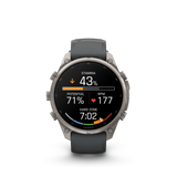 Garmin fenix 9 Pro – 47 mm Titanium with Graphite/Black Silicone Band