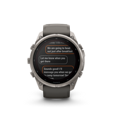 Garmin fenix 9 Pro – inReach, 51 mm Titanium with Pebble Gray/Silver Gray Silicone Band