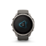 Garmin fenix 9 Pro – inReach, 51 mm Titanium with Pebble Gray/Silver Gray Silicone Band