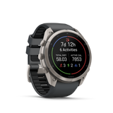 Garmin fenix 9 Pro – inReach, 51 mm  Titanium with Graphite/Black Silicone Band