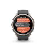 Garmin fenix 9 Pro – inReach, 51 mm  Titanium with Graphite/Black Silicone Band