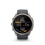 Garmin fenix 9 Pro – inReach, 51 mm  Titanium with Graphite/Black Silicone Band