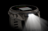 Garmin fenix 9 Pro – Solar, 51 mm Titanium with Pebble Gray/Silver Gray Silicone Band