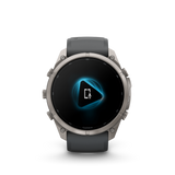 Garmin fenix 9 Pro – 51 mm Titanium with Graphite/Black Silicone Band