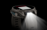 Garmin fenix 9 – 43 mm Titanium with Pebble Gray Silicone Band