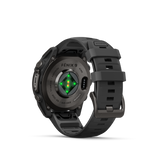 Garmin fenix 9 – 47 mm Carbon Gray DLC Titanium with Black Silicone Band
