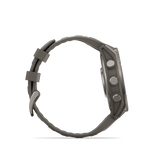 Garmin fenix 9 – 47 mm Titanium with Pebble Gray Silicone Band