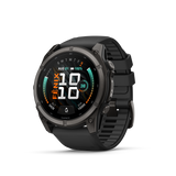 Garmin fenix 9 – 51 mm Carbon Gray DLC Titanium with Black Silicone Band
