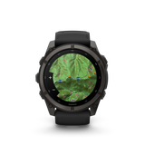 Garmin fenix 9 – 51 mm Carbon Gray DLC Titanium with Black Silicone Band
