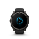 Garmin fenix 9 – 51 mm Carbon Gray DLC Titanium with Black Silicone Band