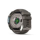 Garmin fenix 9 – 51 mm Titanium with Pebble Gray Silicone Band