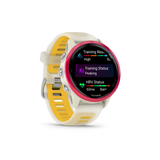 Garmin Forerunner 570 - 42mm  Raspberry Aluminum with Translucent Bone/Mango Band