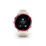 Garmin Forerunner 570 - 42mm  Raspberry Aluminum with Translucent Bone/Mango Band