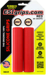 ESI MTB Ribbed Chunky Silicone Grips, Red