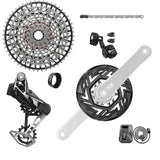 SRAM XX Eagle T-Type Ebike AXS Groupset - 104BCD 34T Derailleur Shifter 10-52t Cassette Clip-On Guard Arms not included