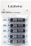 Lezyne, CO2 Cartridge, 20g, Threaded, 5 pcs
