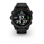 Garmin Descent Mk3i 43 mm  Carbon Gray DLC Titanium with Black Silicone Band