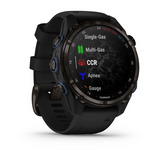 Garmin Descent Mk3i 43 mm  Carbon Gray DLC Titanium with Black Silicone Band