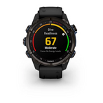 Garmin Descent Mk3i 43 mm  Carbon Gray DLC Titanium with Black Silicone Band