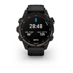 Garmin Descent Mk3i 43 mm  Carbon Gray DLC Titanium with Black Silicone Band