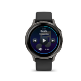 Garmin Venu 4 – 41 mm Slate with Black Silicone Band