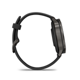 Garmin Venu 4 – 41 mm Slate with Black Silicone Band