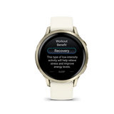 Garmin Venu 4 – 41 mm Lunar Gold with Bone Silicone Band