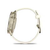 Garmin Venu 4 – 41 mm Lunar Gold with Bone Silicone Band