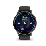 Garmin Venu 4 – 45 mm Slate with Black Silicone Band