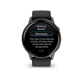 Garmin Venu 4 – 45 mm Slate with Black Silicone Band