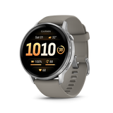 Garmin Venu 4 – 45 mm  Silver with Silver Gray Silicone Band
