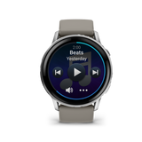 Garmin Venu 4 – 45 mm  Silver with Silver Gray Silicone Band